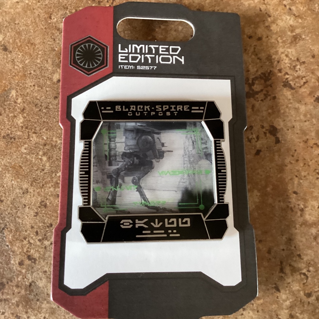New Disneyland Star Wars Pin Black Spire Outpost Limited Edition Atst